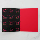 L'amour dans l'obscurité Carte de voeux vierge (Intérieur)