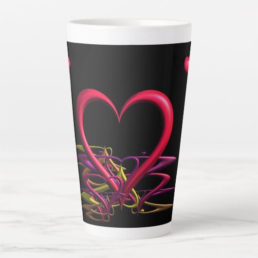 L'amour dans l'obscurité Latte Mug (Devant)