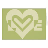 L'amour dans Sage Green (Devant horizontal)