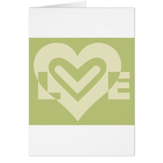 L'amour dans Sage Green (Devant)