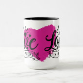 L'Amour Dans Un Coeur Rose De Mug (Centre)