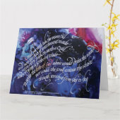 "L'Amour de Dieu" 5.5x8.5 Carte de voeux pliée (Fleur jaune)