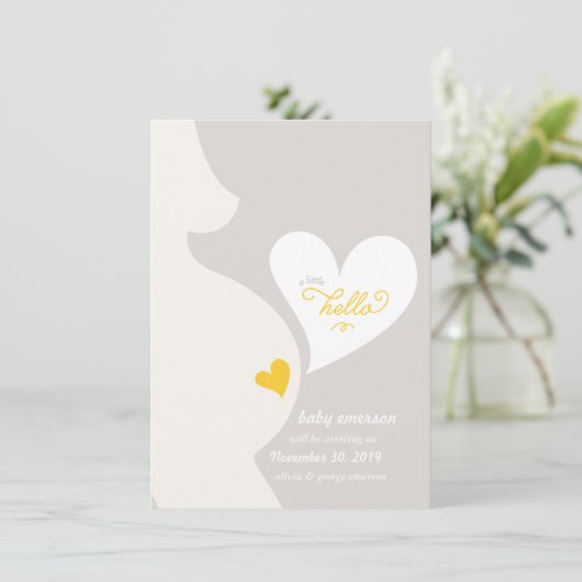 L'amour de la Faire-part de grossesse tumultueuse (Debout devant)