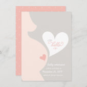 L'amour de la Faire-part de grossesse tumultueuse  (Devant / Derrière)