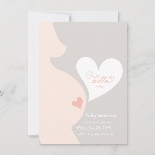 L'amour de la Faire-part de grossesse tumultueuse  (Devant)