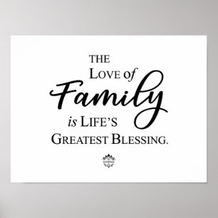 L'amour de la famille est la plus grande affiche