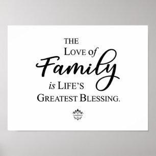 L'amour de la famille est la plus grande affiche d