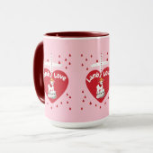 L'amour de l'agneau de Valentine Deux Tone Mug (Devant gauche)