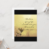 L'Amour De Ma Carte De Voeux Vie (Devant/Arrière en situation)