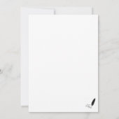 L'Amour De Ma Carte De Voeux Vie (Dos)