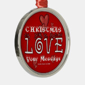 L'amour de Noël - Personnaliser - Ornement (Droite)