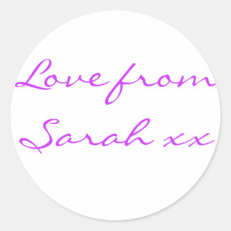 L'amour de Sarah Sticker (Feuille de 20)