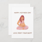 L'amour de votre bosse : une carte de message pour (Devant / Derrière)