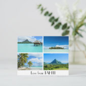 L'amour des paysages de Tahiti carte postale (Debout devant)