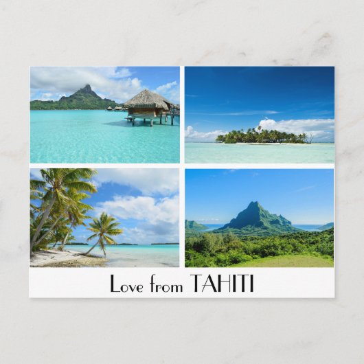 L'amour des paysages de Tahiti carte postale (Devant)
