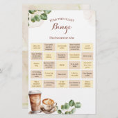 L'amour du café brasse la carte de Bingo Games (Devant / Derrière)