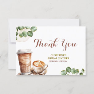 L'amour du café brasse la Carte de remerciements