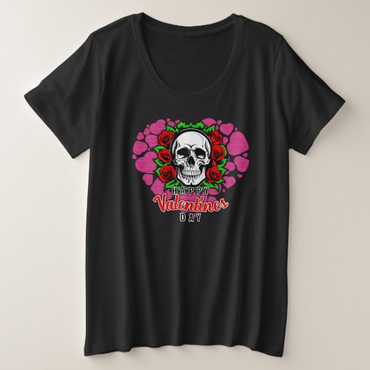 L'amour du crâne - T-shirt Femme Plus (Design devant)