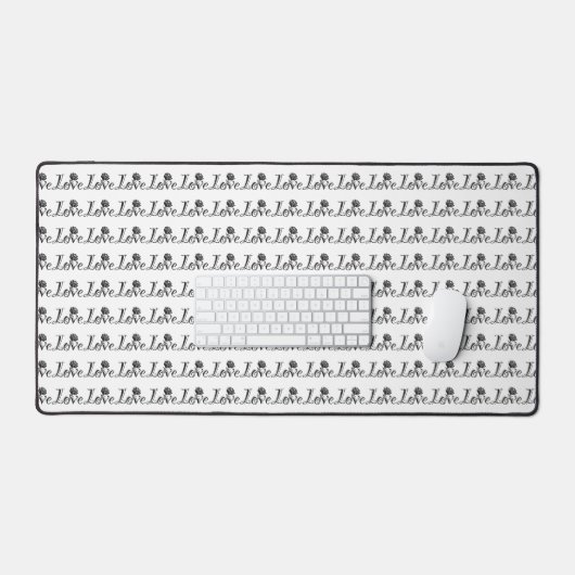 L'amour du rose : une typographie unique (Clavier et souris)