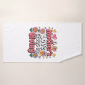 L'amour d'une mère grandit en donnant (Serviette de bain)