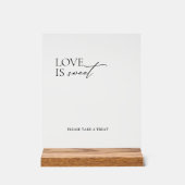 L'amour élegant minimal est un signe acrylique Mar (Recto)