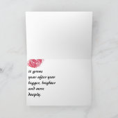 L'amour élève une carte de voeux plus profonde (Intérieur)