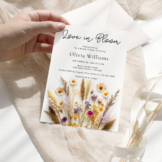 L'amour en fleur Fleur sauvage Invitation à la dou