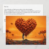 L'amour en orange : Écrivez votre lettre - Carte d (Devant / Derrière)