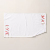 L'amour est... 1 Corinthiens 13:4-8 Verse de la Bi (Serviette à main)