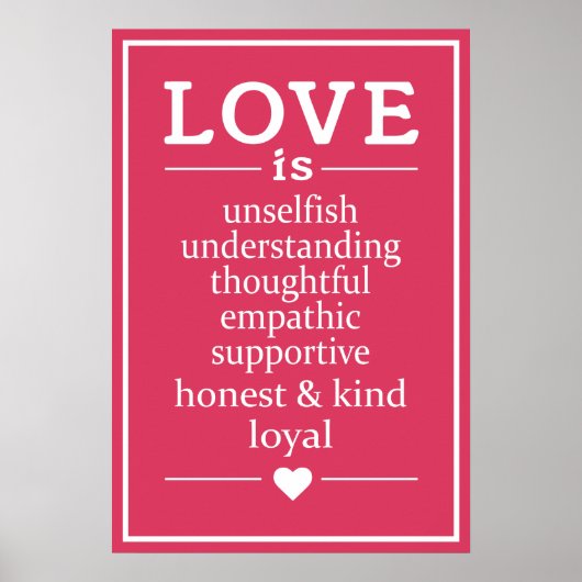 L'amour est ... affiche (Devant)