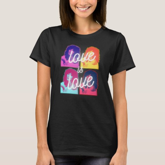 L'amour est amour Cher LGBTQ Pride Mois T-shirt (Devant)
