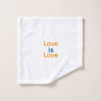 L'amour est amour orange bleu coloré fierté LGBTQ 