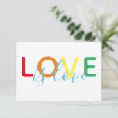 L'amour est amour Rainbow Mariage gay RSVP (Debout devant)