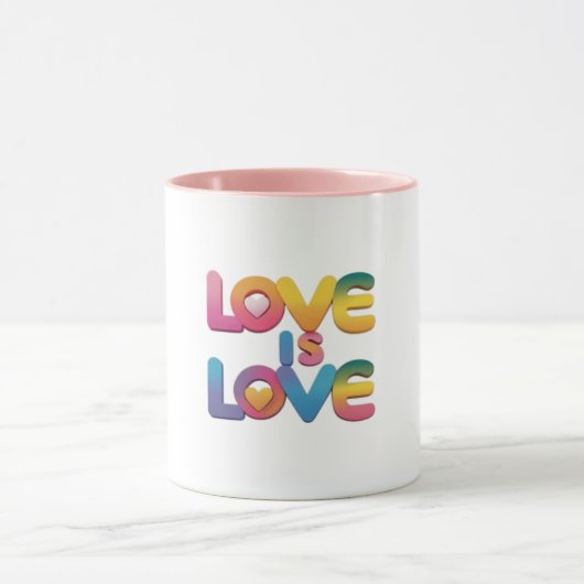 L'amour est amour Rainbow Pride Mug (Centre)