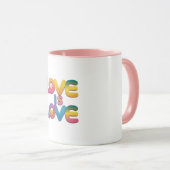 L'amour est amour Rainbow Pride Mug (Devant droit)