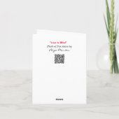 L'amour est aveugle sur la carte de Saint Valentin (Dos)