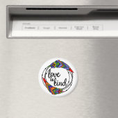 L'amour est bon Standard, 2¼ pouces Magnet circula (In Situ (Lave-vaisselle))