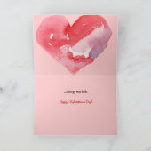 L'amour est… Carte de coeurs de Valentine (Intérieur)