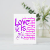 L'Amour Est ... carte postale (Debout devant)