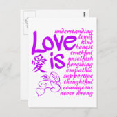 L'Amour Est ... carte postale (Devant / Derrière)