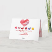 L'amour est.... Carte Valentine (Dos)