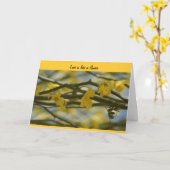 L'amour est comme une fleur - carte de mariage (Fleur jaune)