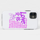 L'amour est ... coque iphone-Mate, personnalisable (Dos (Horizontal))