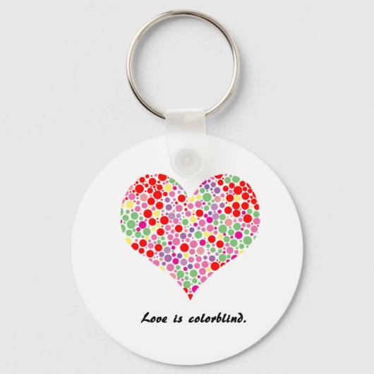 L'amour est daltonien. Porte-clés (Recto)