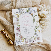 L'amour est dans Bloom Fleur sauvage Invitation Fê