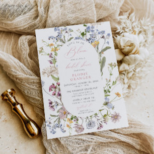 L'amour est dans Bloom Fleur sauvage Invitation Fê