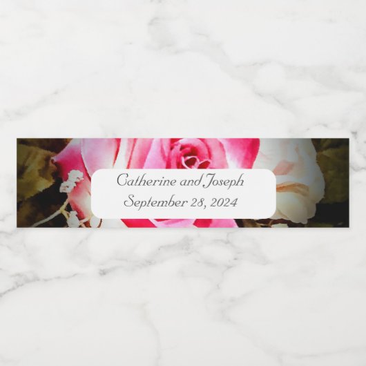 L'amour est dans Bloom Food and Beverage Étiquette (Étiquettes simples)