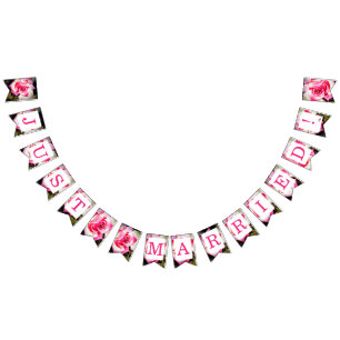 L'amour est dans Bloom Just Married banderole de g