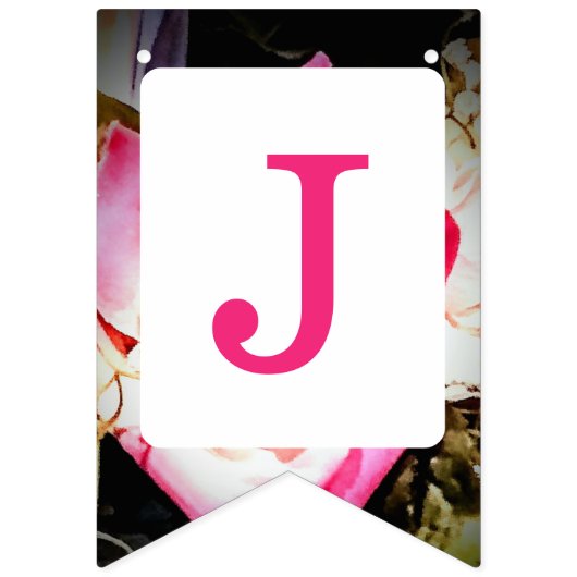 L'amour est dans Bloom Just Married banderole de g (Deuxième drapeau)