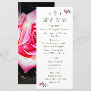L'amour est dans Fleur Mariage Réception Carte Men